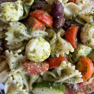 Side pesto pasta salads